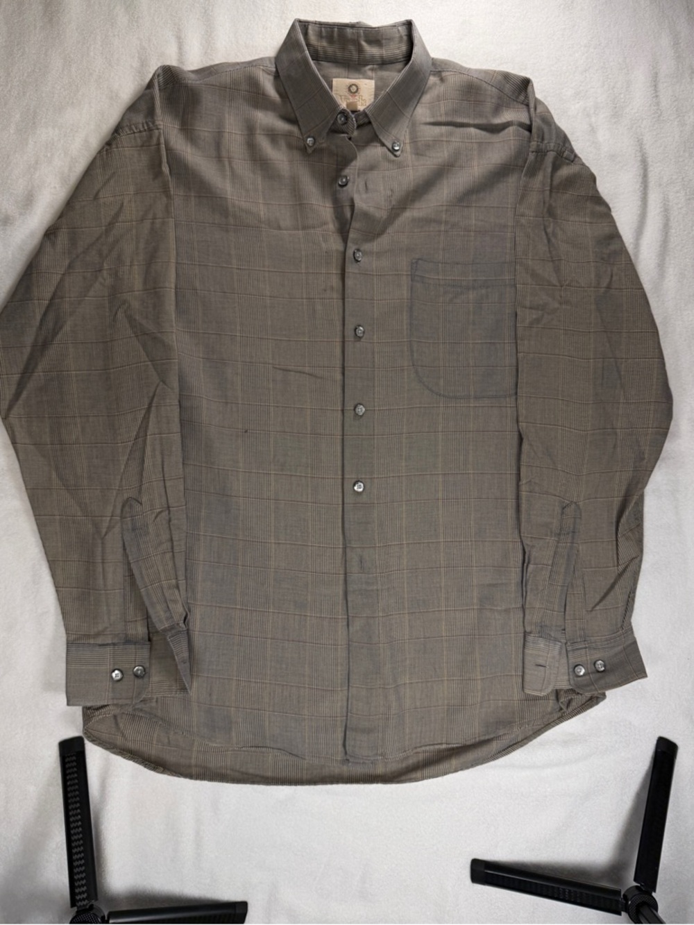 Viyella Plaid Button Down Shirt Men’s Large Preppy Classic Cotton Blend